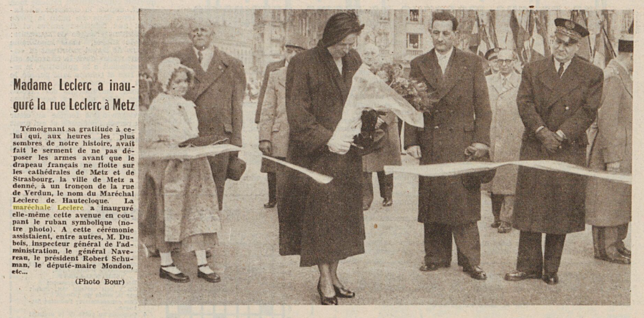 Madame Leclerc, Metz, 1954