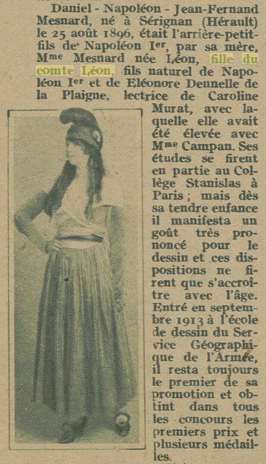 Fille du Comte Léon, 1919