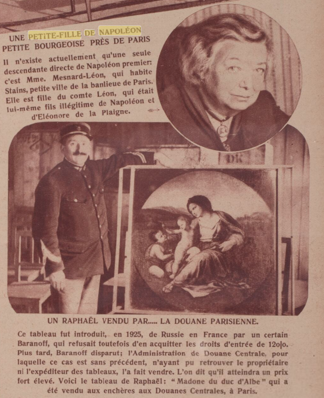 Fille du Comte Léon, 1930