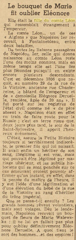 Fille du Comte Léon, Empereur, 1946