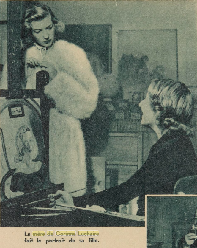 La mère de Corinne Luchaire, portrait, 1939
