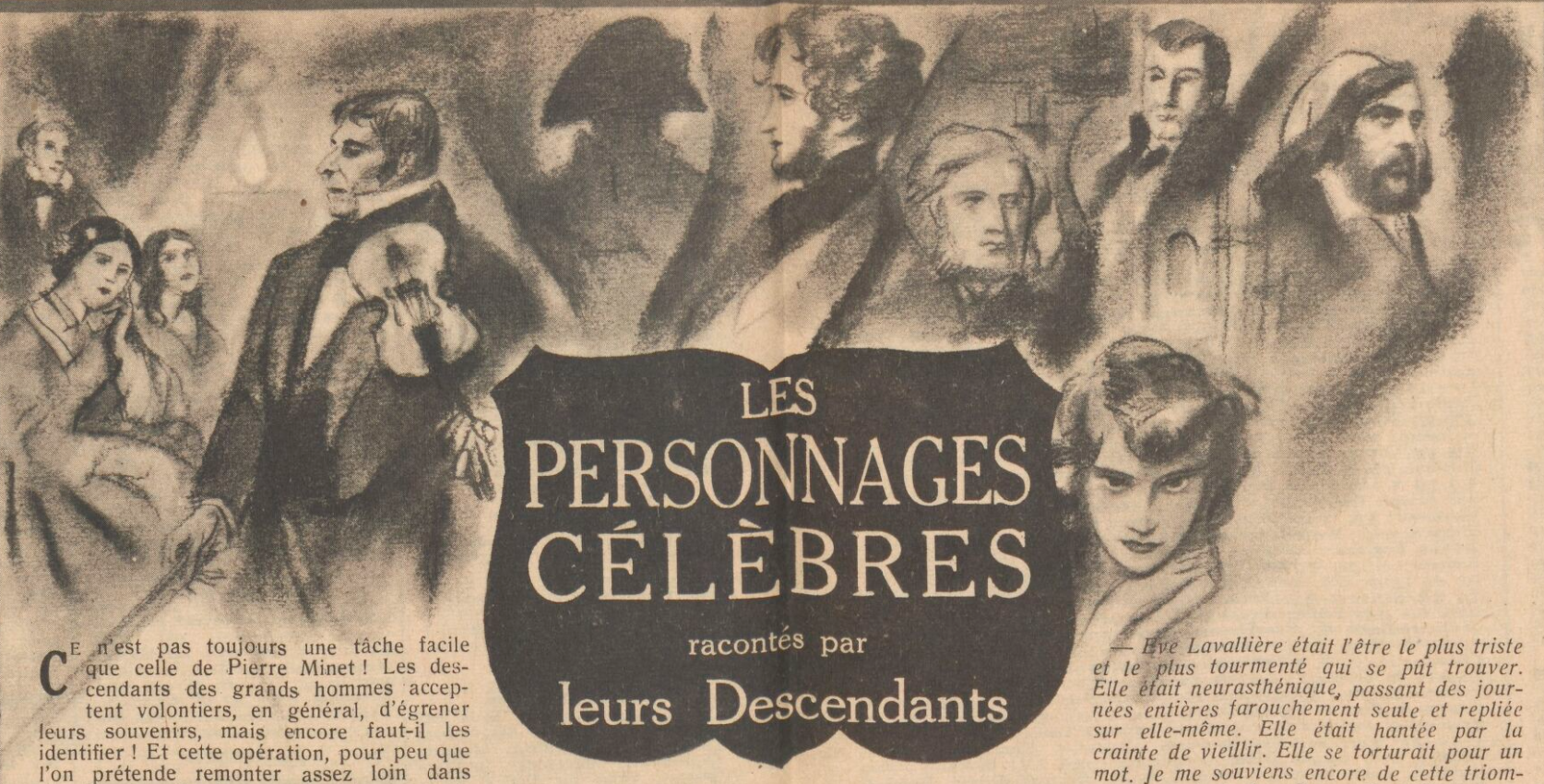 Les personnages célèbres, 1943
