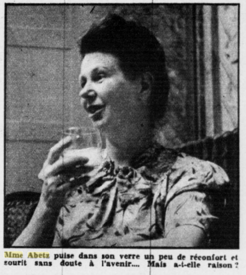Madame Abetz, Témoignage, 1949