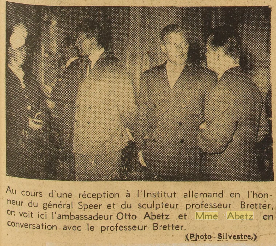 Otto Abetz et Mme Abetz, 1941
