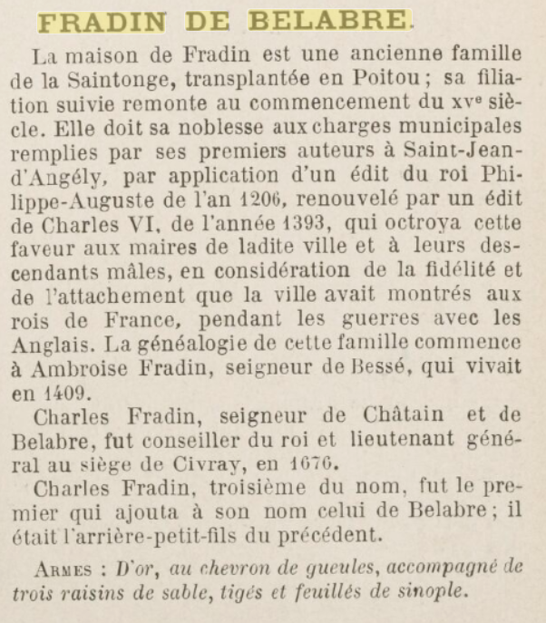 Maison Fradin de Belâbre